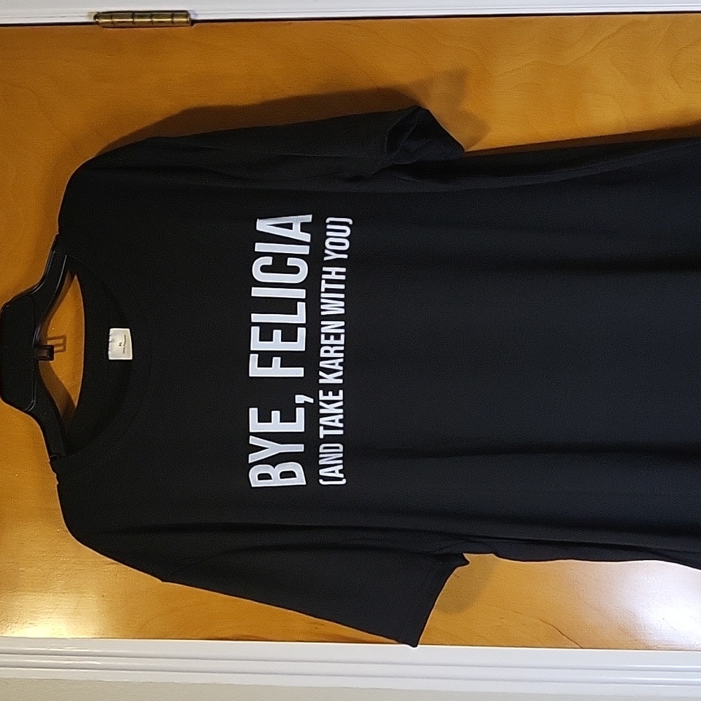 Unisex (Mens / Womens) Black / White "Bye Felicia" Short Sleeve T-shirt - Picture 3 of 5